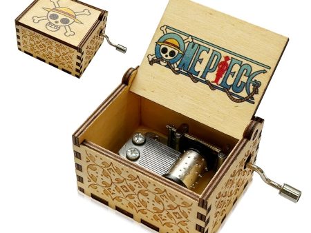 Meloditrunk Mini Caja de Música de Madera de One Piece - Caja de Música de Manivela para Fans del Anime, Decoración del Hogar y Regalos para Todas las Edades on Sale