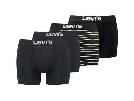 (Falta 1, Incluye 3) - Talla: M - Pack de 3 Boxers para Hombre Levi s, Negro (Black   White) Embalaje Deteriorado Online Sale