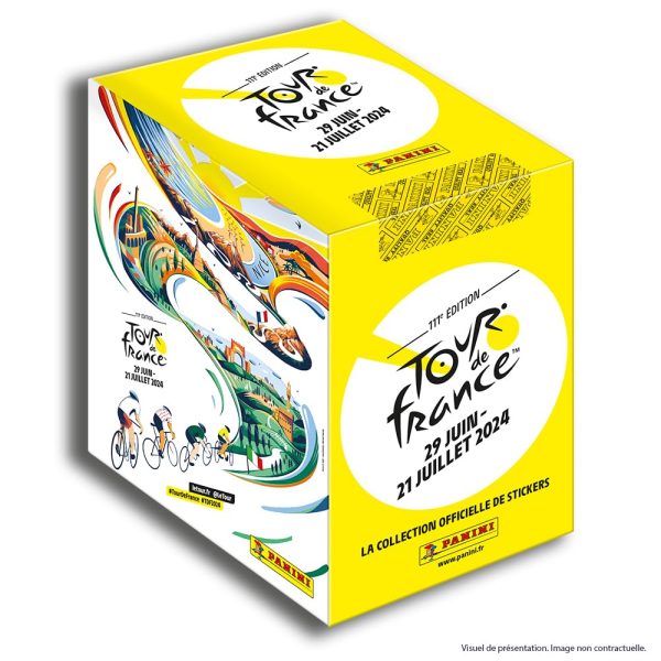 (Falta 1 sobre, incluye 35) Panini Tour De France 2024 - Caja con 35 Sobres de Pegatinas Embalaje Deteriorado on Sale