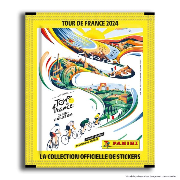 (Falta 1 sobre, incluye 35) Panini Tour De France 2024 - Caja con 35 Sobres de Pegatinas Embalaje Deteriorado on Sale