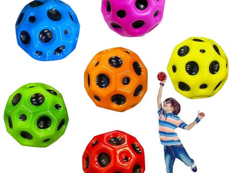 (Falta 1 bola roja, Incluye 5) - TZEKING 5PCS Astro Jump Ball - Pelota de Goma Saltarina de 7 cm, 5 Colores, Alivio del Estrés, Regalos para Niños y Niñas Embalaje Deteriorado Online