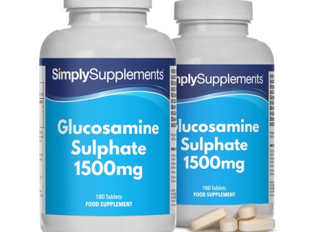 Tabletas de Sulfato de Glucosamina 1500mg | 360 Tabletas de Liberación Rápida | Suministro para 1 Año | Fabricado en el Reino Unido Embalaje Deteriorado (Cad: 31 08 2025) For Sale