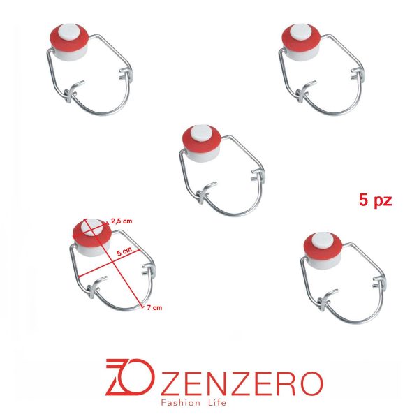 ZENZERO - Tapones Mecánicos para Cierre Hermético de Botellas de Cristal - Paquete de 5 Unidades Embalaje Deteriorado Supply