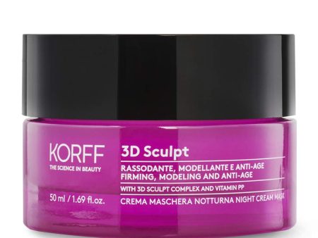 Korff 3D Sculpt Crema Mascarilla Nocturna para Rostro y Cuello con Efecto Boost, 50 ml Embalaje Deteriorado Online