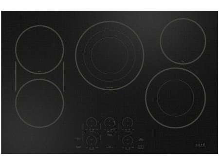 Café 30-inch Built-in Electric Cooktop with Chef Connect CEP90301TBB For Sale