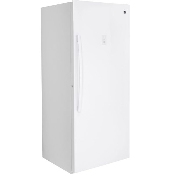 GE 21.3 cu. ft. Upright Freezer with LED lighting FUF21DLRWW For Sale