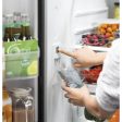 GE 36-inch, 27 cu.ft. Freestanding French 3-Door Refrigerator with Internal Water Dispenser GNE27JGMBB Supply