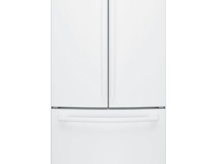 GE 36-inch, 27 cu.ft. Freestanding French 3-Door Refrigerator with Internal Water Dispenser GNE27JGMWW Discount