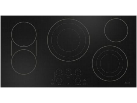 Café 36-inch Built-in Electric Cooktop with Chef Connect CEP90361TBB For Discount