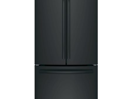 GE 33-inch, 18.6 cu. ft. Counter-Depth French-Door Refrigerator GWE19JGLBB For Sale